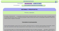 Desktop Screenshot of presupuestate.com