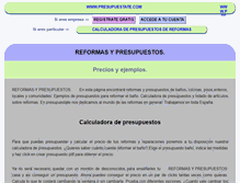 Tablet Screenshot of presupuestate.com